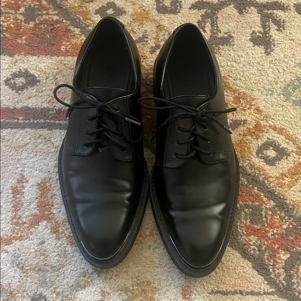 Classic Black Men's Dress Shoes - Zara